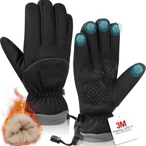 Winter Gloves for Men Women, Waterproof Windproof Anti-Slip. Finger touch. Sz M